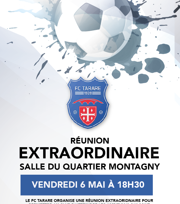 Réunion Extraordinaire 6 mai 2022